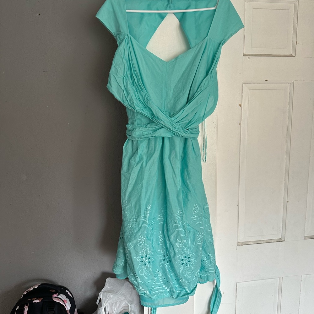 Elegant Turquoise Dress